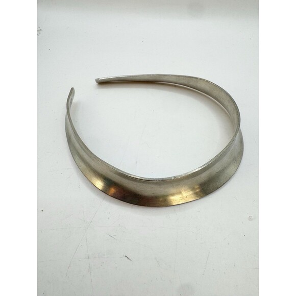 JORGEN JENSEN Denmark Pewter Modernist Choker Necklace 129 Vintage Scandinavian - Picture 10 of 11